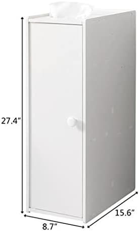 ZLXDP PVC ריהוט ארון שירותים צר אמבטיה [20 * 40 * 65 סמ] ארון אמבטיה מדף פינתי מדף שונות ריהוט ביתי מתלה לאחסון